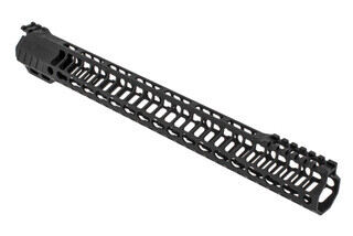 SLR Rifleworks HELIX series 16.0" M-LOK rail for the AR-15 with interrupted top rail with black anodized finish.